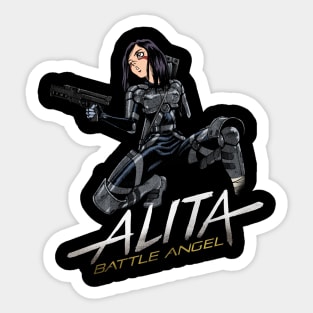 Alita's Upgrade - Level Up Your Style with Battle Tee Sticker